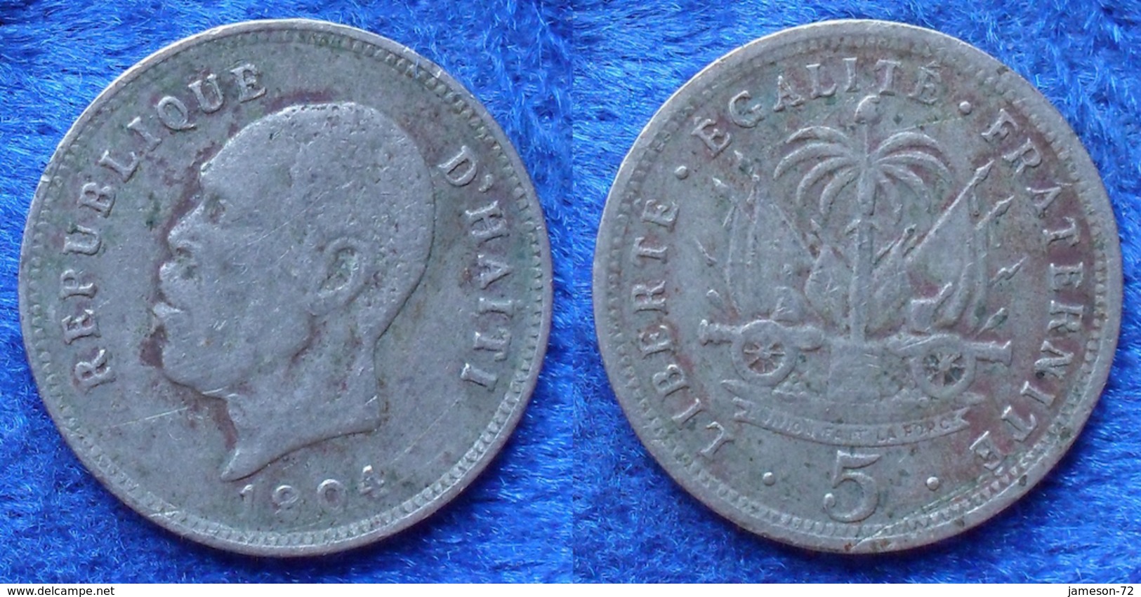 HAITI - 5 Centimes 1904 KM# 53 America - Edelweiss Coins - Haiti