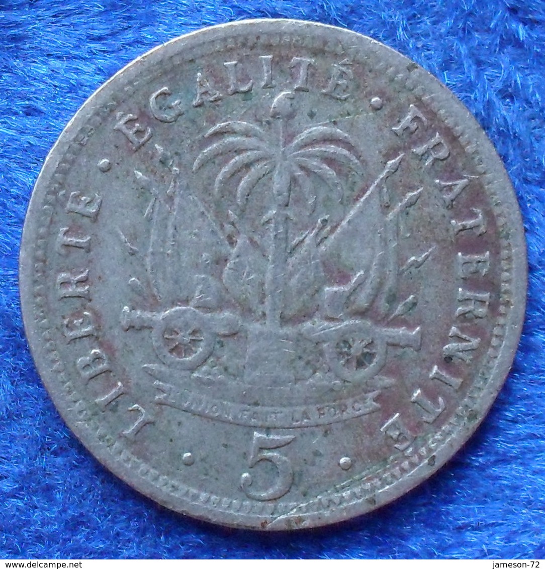 HAITI - 5 Centimes 1904 KM# 53 America - Edelweiss Coins - Haiti