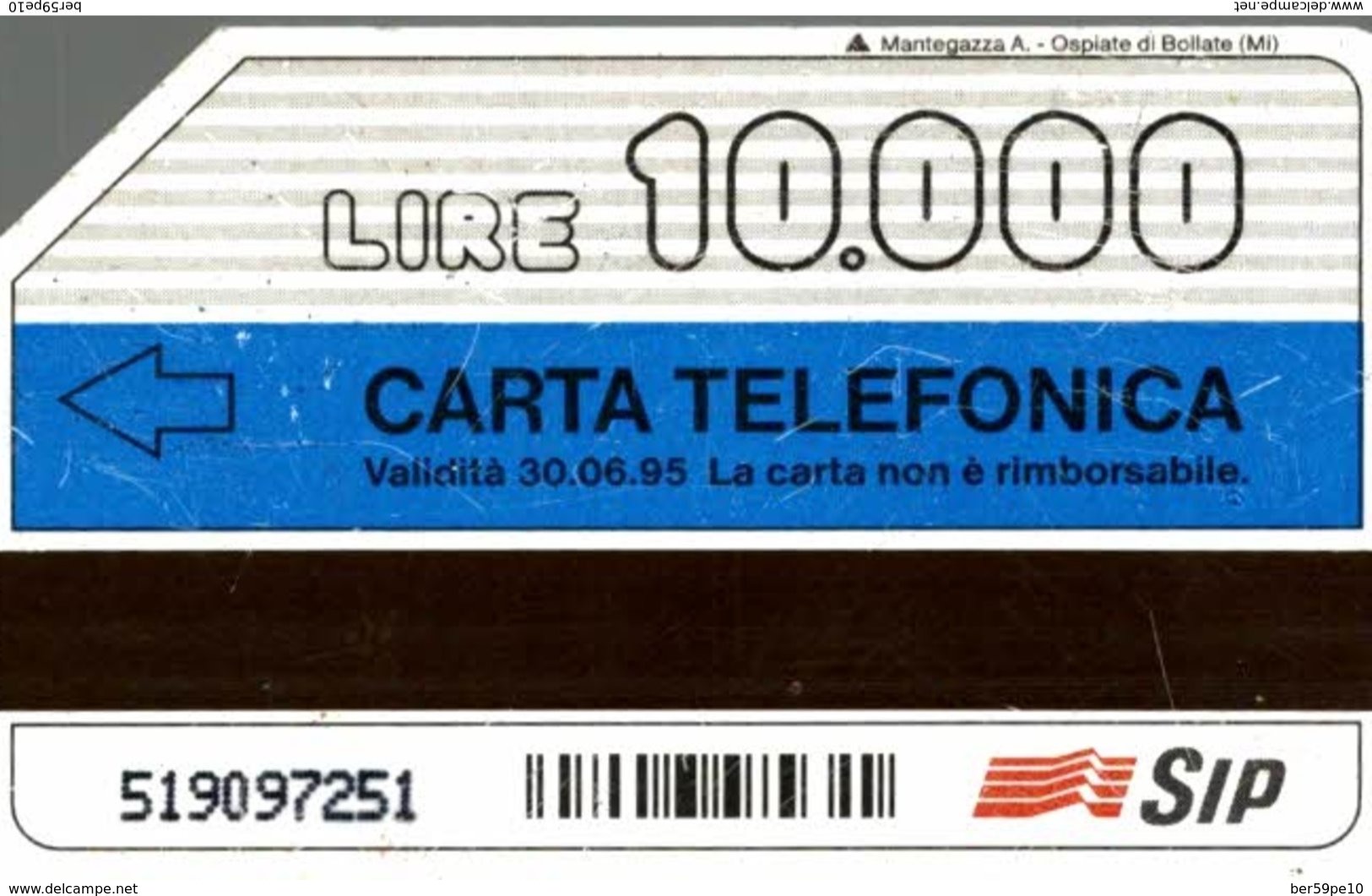 ITALIE CARTA TELEFONICA CAMPAGNA DI TUTTI I GIORNI  LIRE 10.000 - [4] Collections