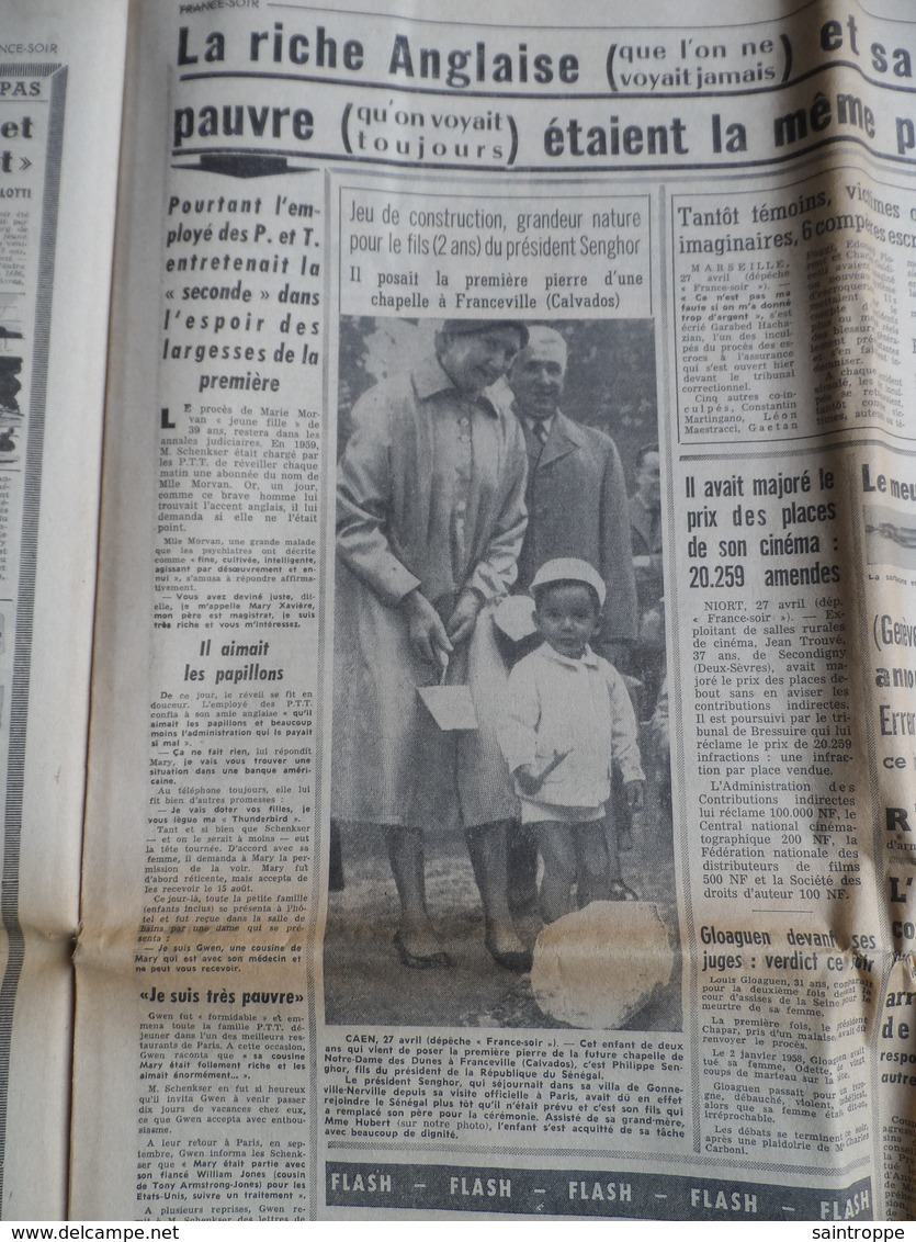 1961.Récit Complet Du Putsch.Franceville(Calvados) Pose 1° Pierre.Beaumont-sur-Oise,cambriolage.Premier Film De TINTIN. - 1950 - Heute