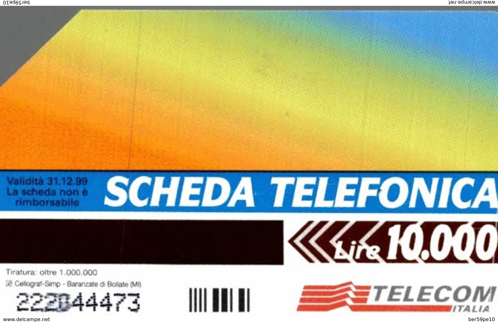 TELECOM ITALIA LA SCHEDA TELEFONICA LIRE 10.000 - Collezioni