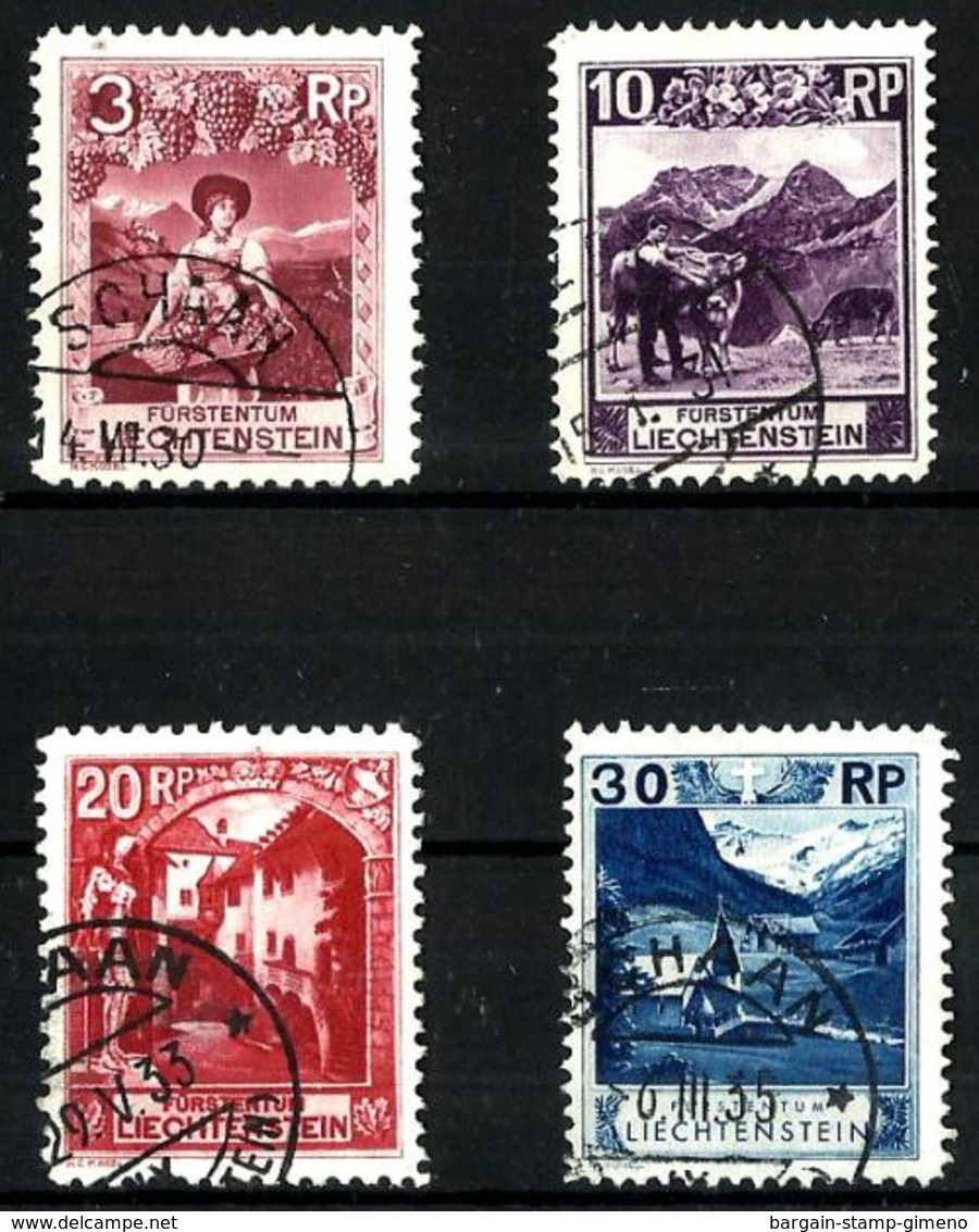 Liechtenstein Nº 94-96-97-99 Usados. Cat.14,50€ - Usados