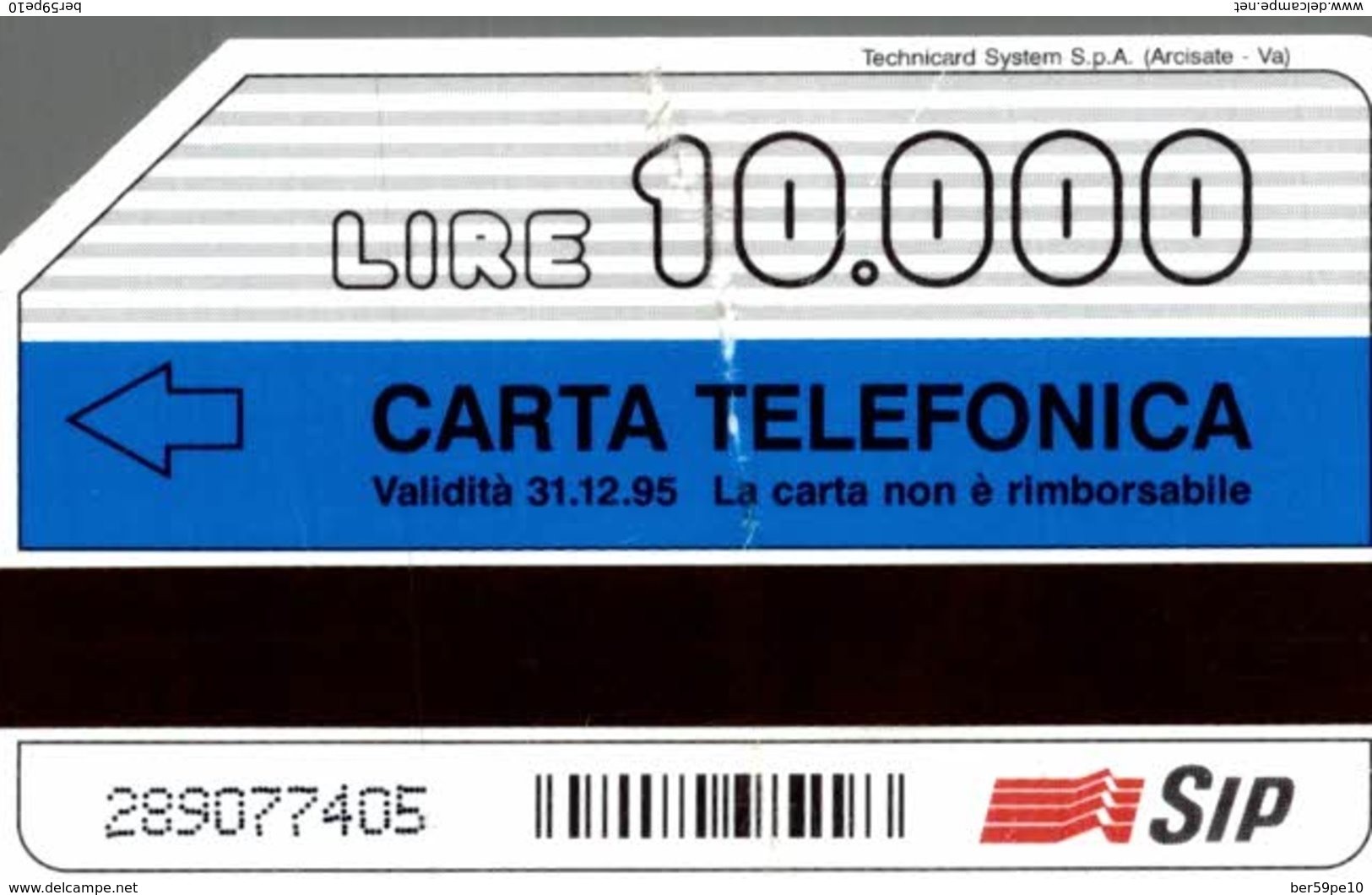 ITALIE CARTA TELEFONICA ALLE POSTE CHIEDI DI ME LIRE 10.000 - Collezioni