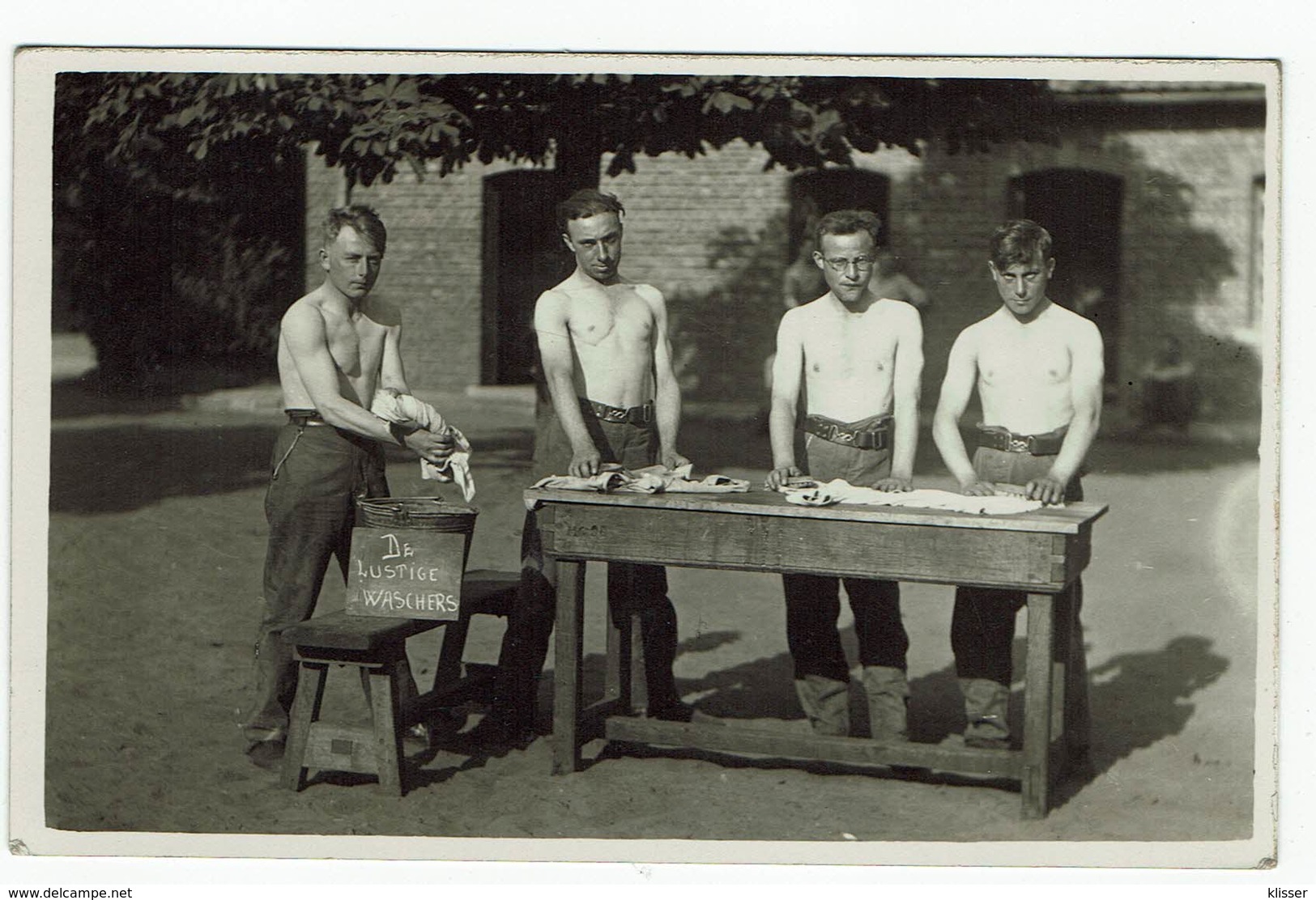 Beverlo Soldaten : Die Lustige Waschers 1935 - Leopoldsburg (Camp De Beverloo)