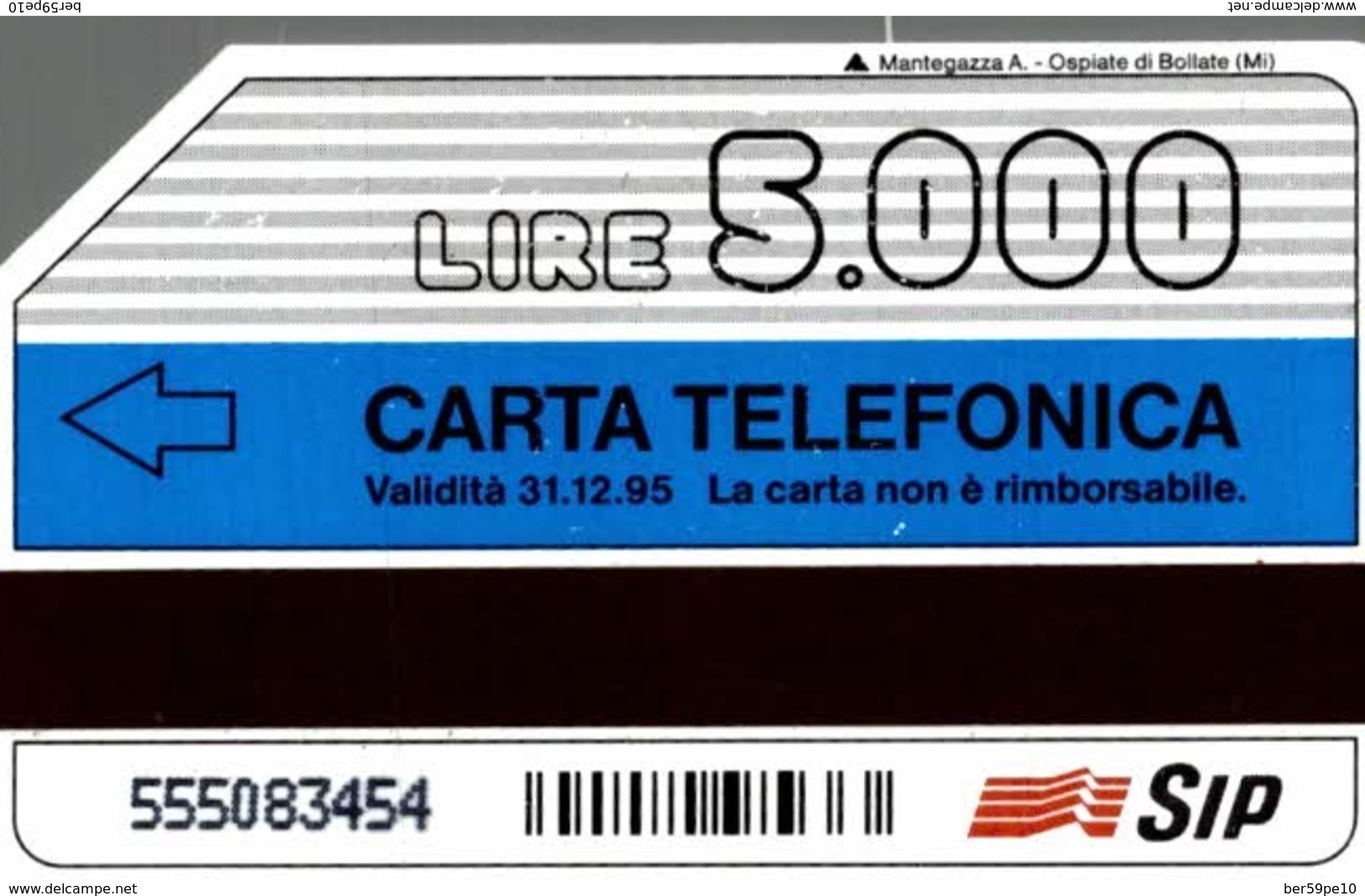 ITALIE CARTA TELEFONICA  NUOVO NUMERO VERDE  LIRE 5.000 - Verzamelingen