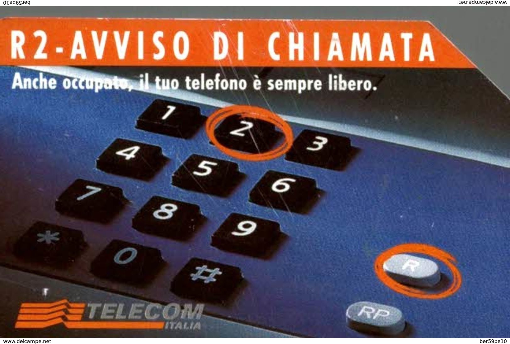 ITALIE CARTA TELEFONICA  R2 - AVVISO DI CHIAMATA   LIRE 5.000 - [4] Collections