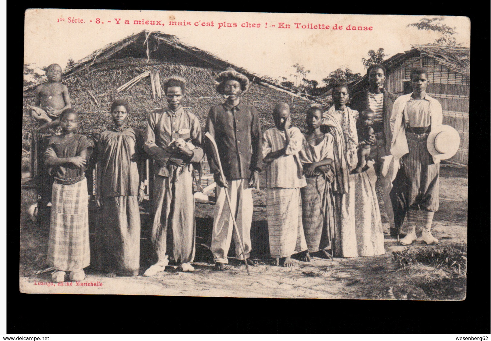 Congo Français Y A Mieux, Mais C'est Plus Cher- En Toilette De Danse Ca 1910 Old Postcard - Congo Francés