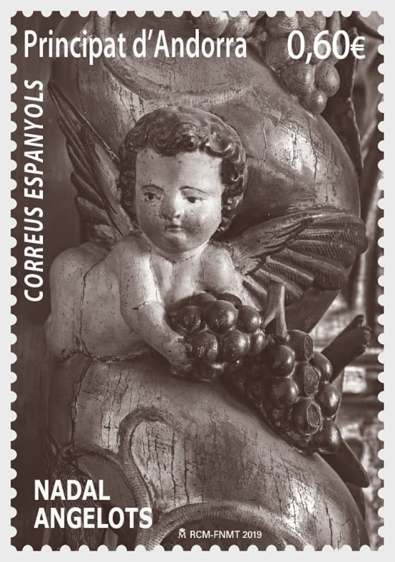 H01 Andorra Spain 2019 Christmas 2019 - Cherub MNH Postfrisch - Unused Stamps