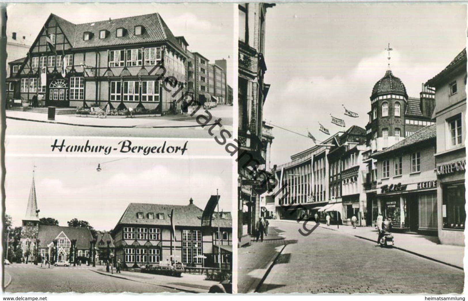 Hamburg-Bergedorf - Gaststätte Stadt Hamburg Inh. Rudolf Schinle - Foto-Ansichtskarte - Verlag Rud. Reher Hamburg - Bergedorf