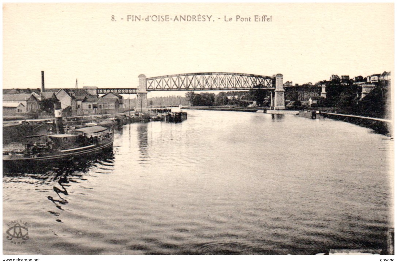 78 FIN-d'OISE-ANDRESY - Le Pont Eiffel - Andresy