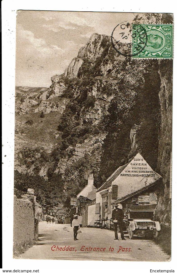 CPA-Carte Postale-Royaume Uni-Cheddar- Entrance To Pass-1912 VM9597 - Cheddar