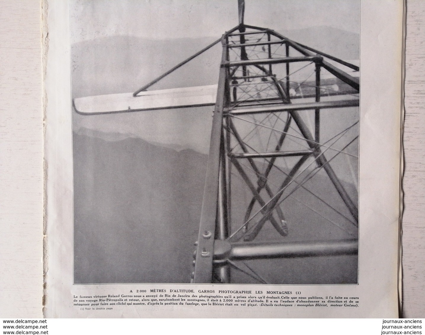 1912 ROLAND GARROS - VIRTUOSE DE L'AIR À RIO DE JANEIRO - LA VIE AU GRAND AIR - 1900 - 1949