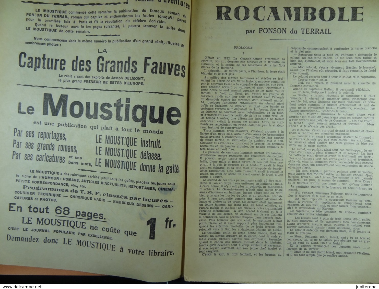 Le Moustique Numéro Réduit Et Gratuit ???? Rocambole - 1900 - 1949