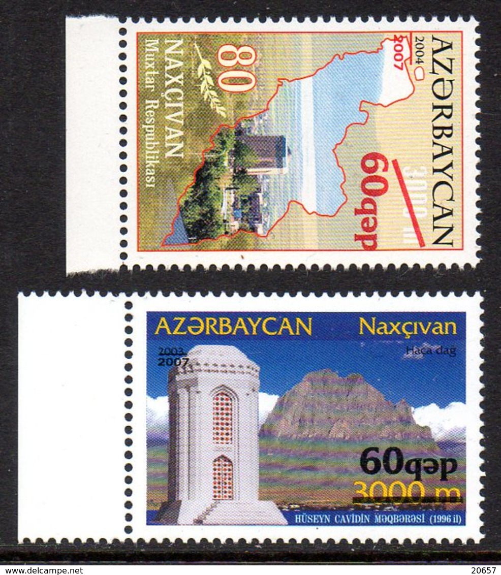 Azerbaïdjan Azerbaycan 0584/85 Usage Courant Surchargé - Azerbaïdjan