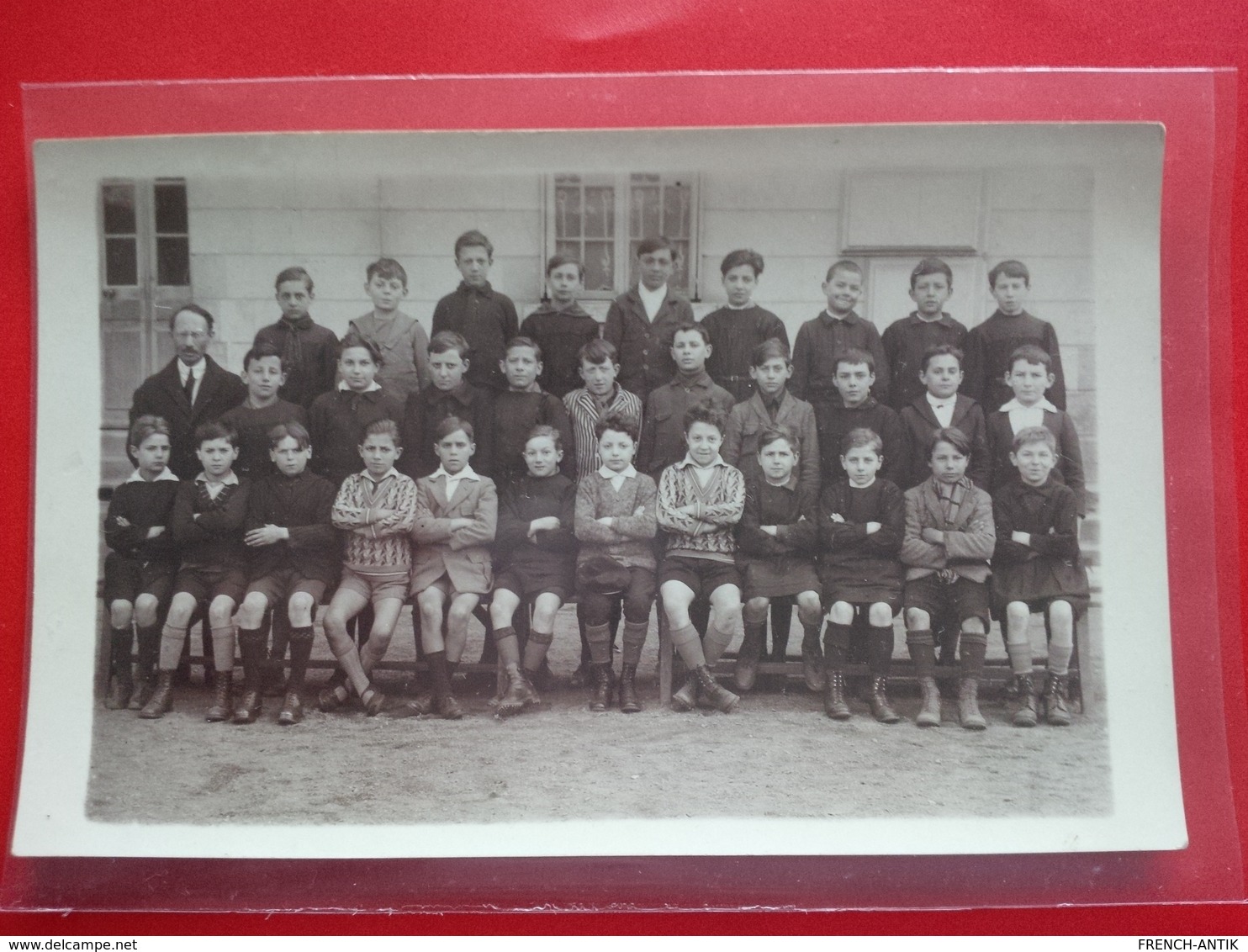 CARTE PHOTO CLASSE ECOLE 1928 - Schulen