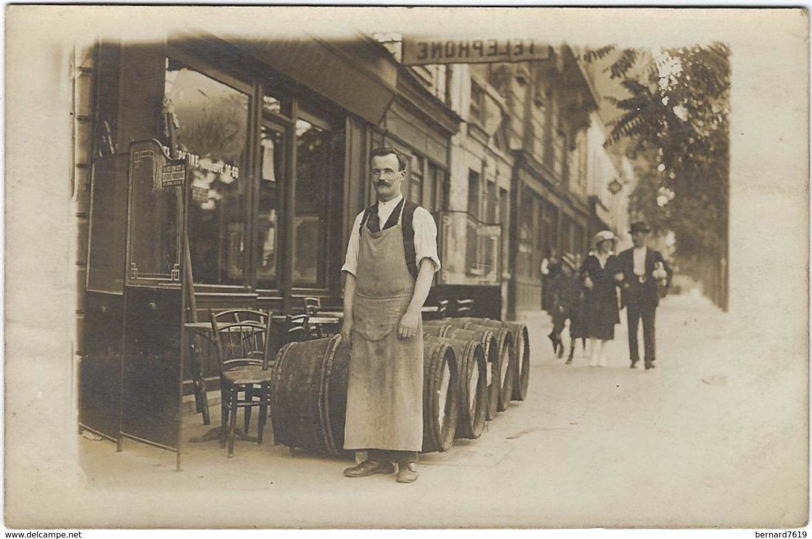 75 Paris   Carte Photo  A Localiser Ou Identifier Commerce Livraison De Vins - Unclassified