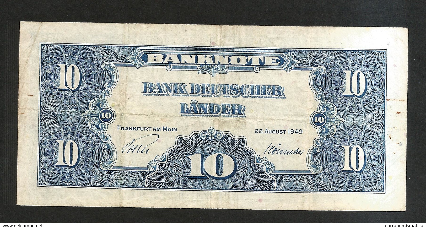 Germania / Deutschland - Bank Deutscher Lander - 10 Deutsche Mark (1949) - 10 Deutsche Mark