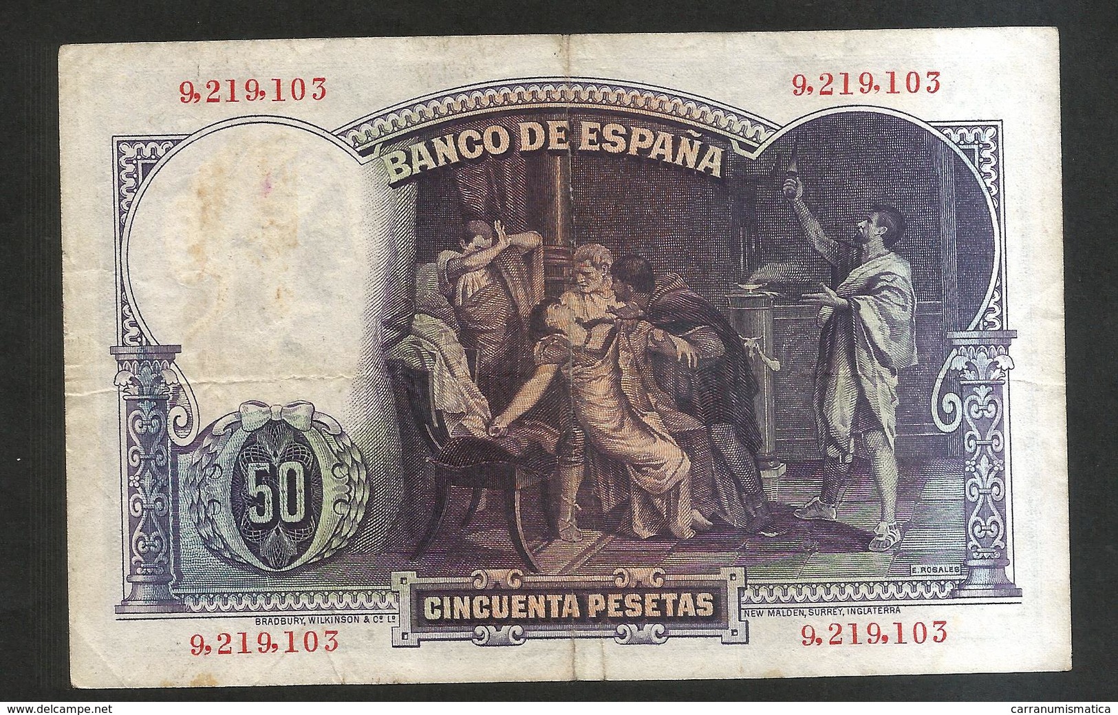 ESPANA / SPAIN / SPAGNA - El BANCO De ESPANA - 50 Pesetas (1931) - 50 Pesetas