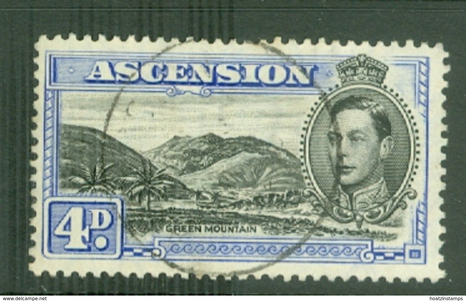 Ascension: 1938/53   KGVI    SG42c    4d   [Perf: 13½]    Used - Ascension