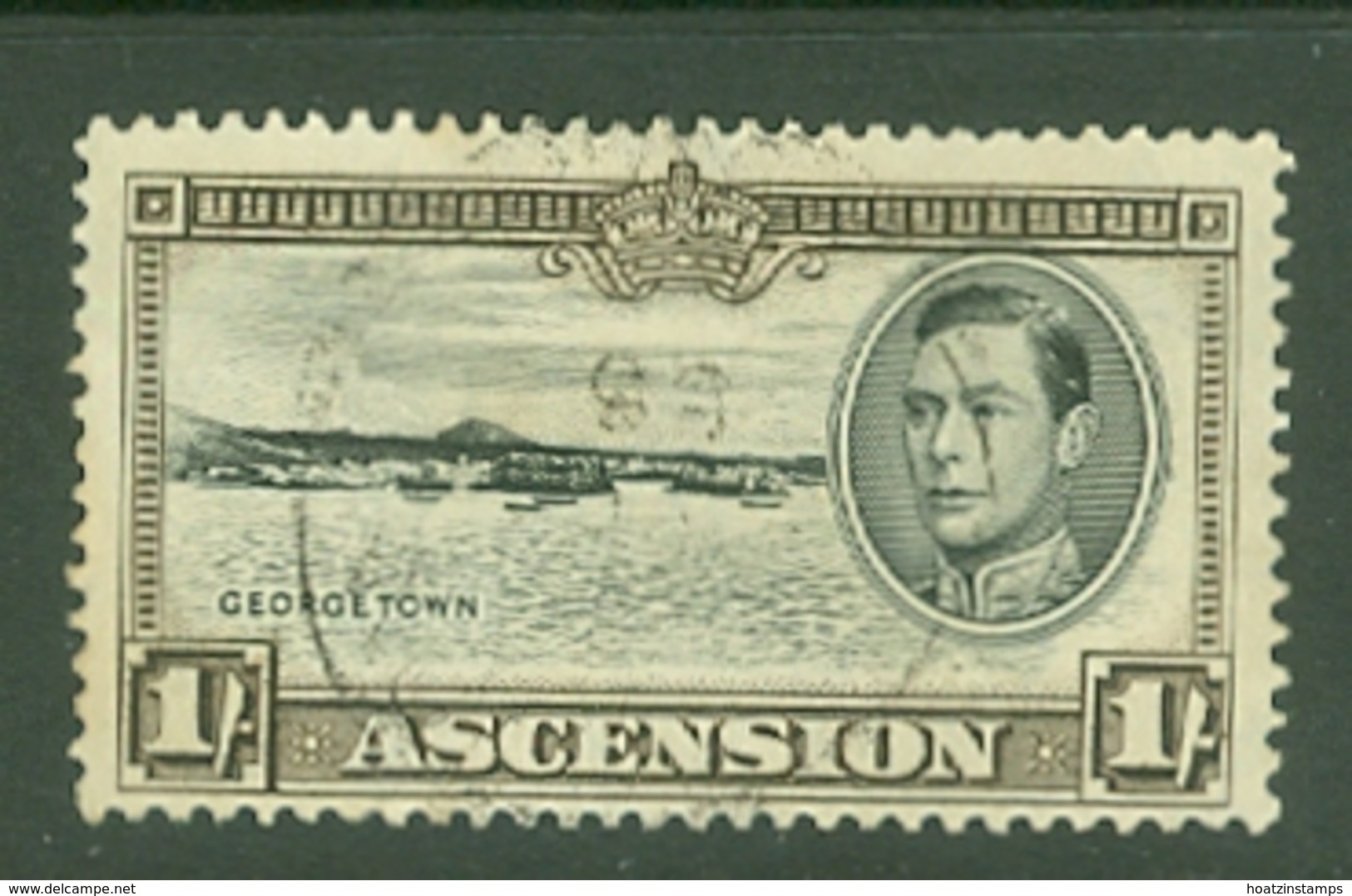 Ascension: 1938/53   KGVI    SG44    1/-   [Perf: 13½]    Used - Ascension