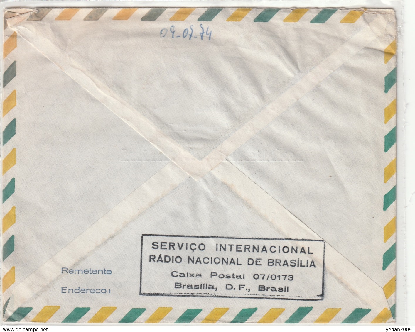 Brazil TV AND RADIO METER STAMP AIRMAIL COVER TO Germany 1974 - Luftpost