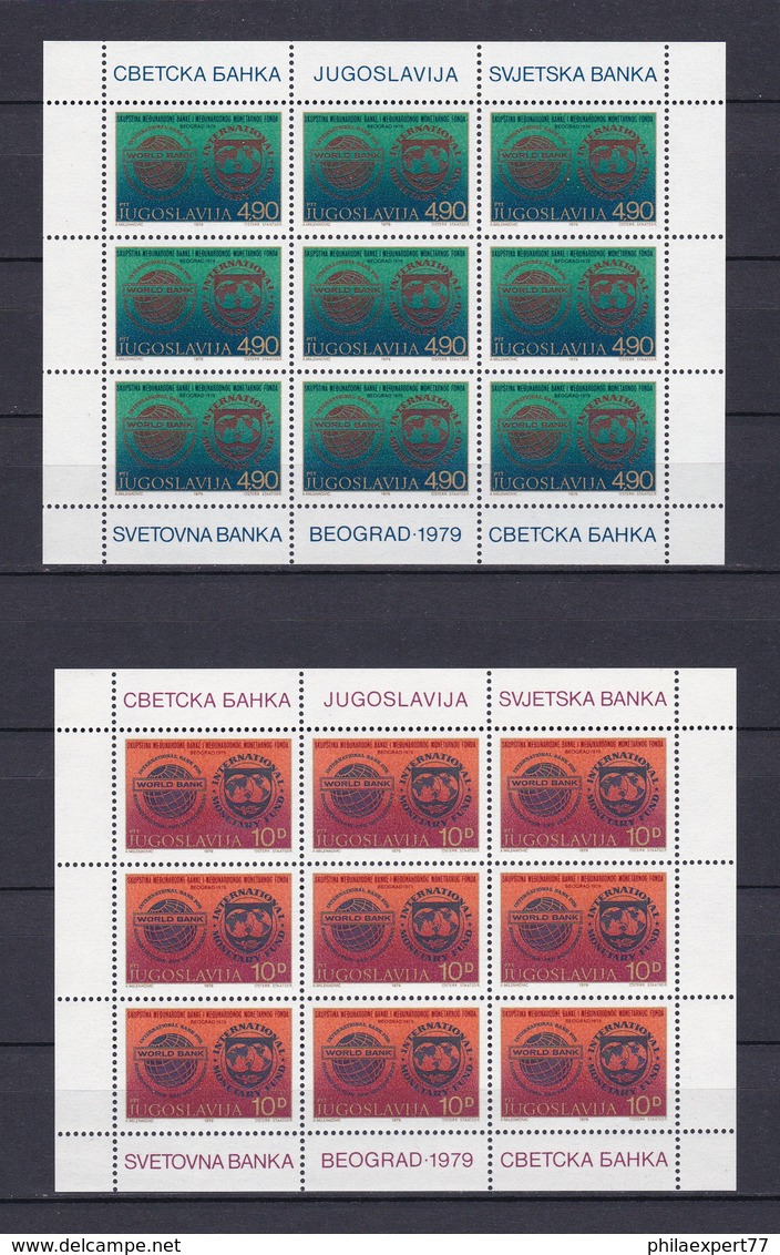 Jugoslawien - 1979 - Michel Nr. 1802/03 - Kleinbogensatz - Postfrisch - Ungebraucht