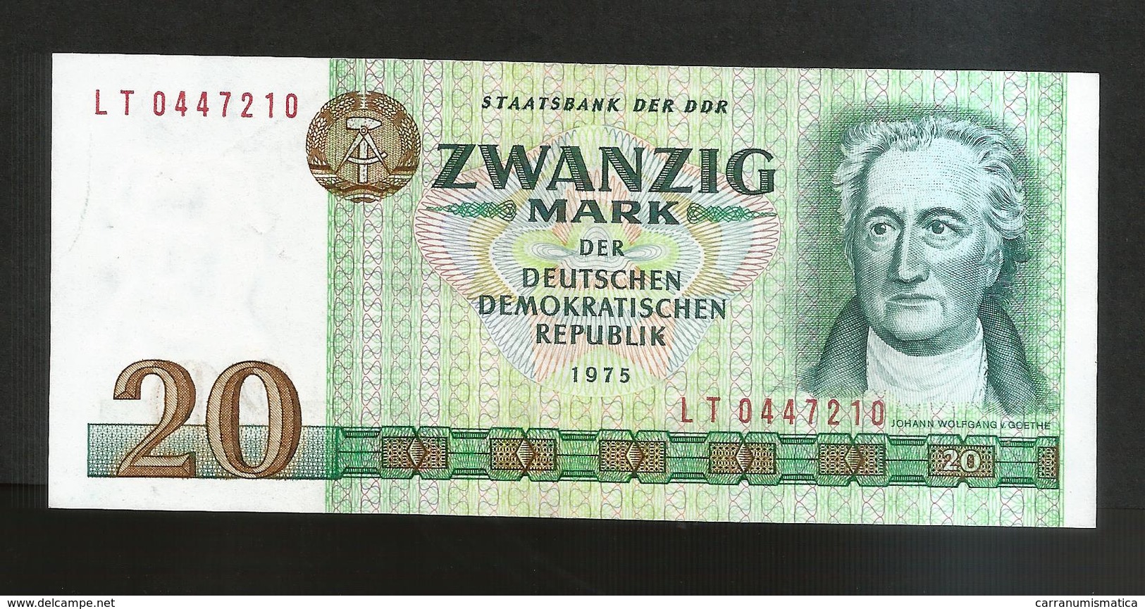 DDR / DEUTSCHLAND - 20 MARK (1975) W. GOETHE - 20 Mark