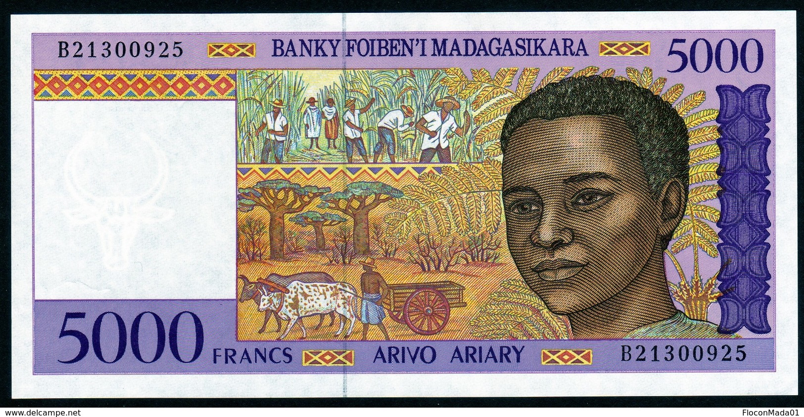 Madagascar 1998 5000 Francs UNC Neuf Parfait - Madagascar