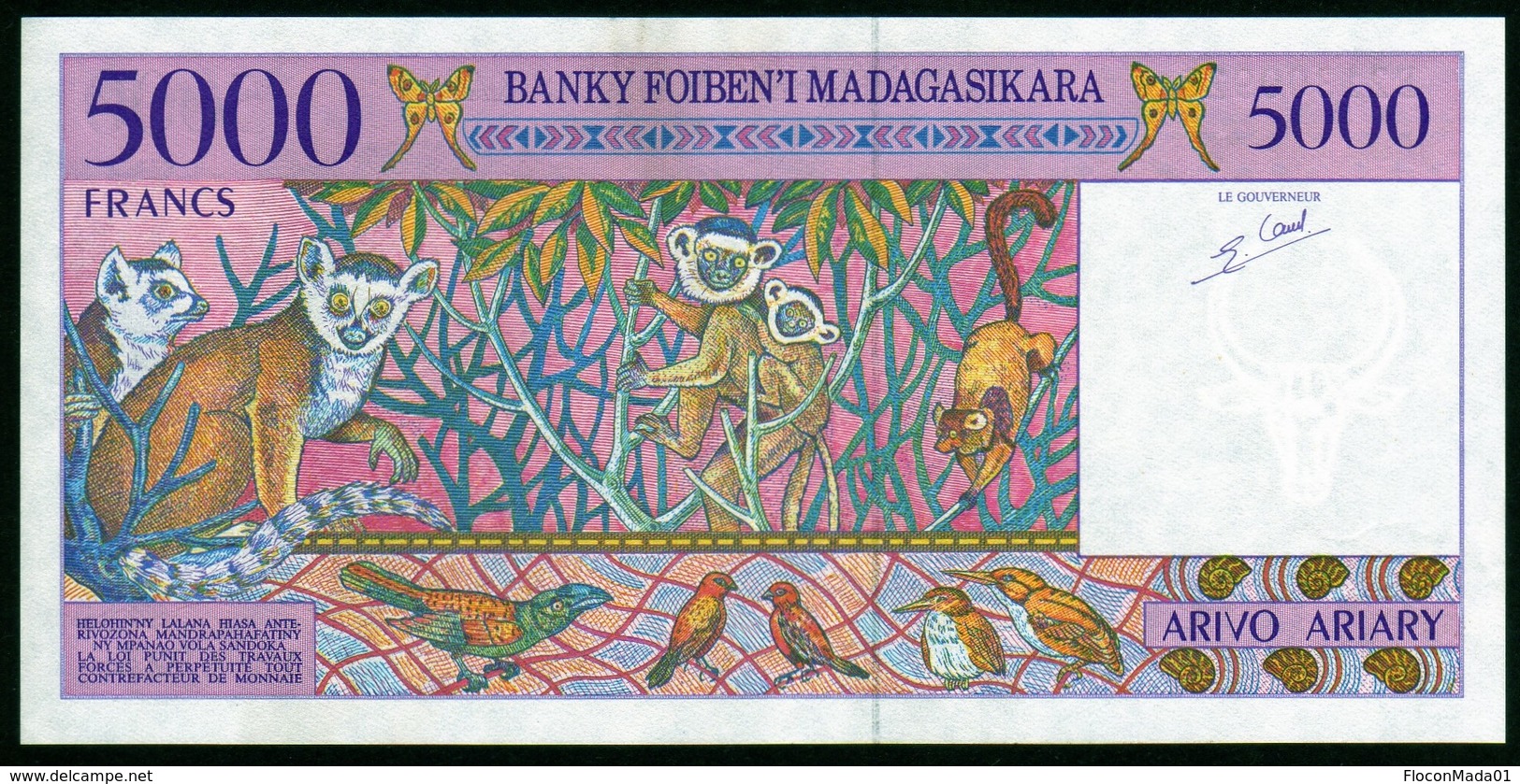 Madagascar 1998 5000 Francs UNC Neuf Parfait - Madagascar