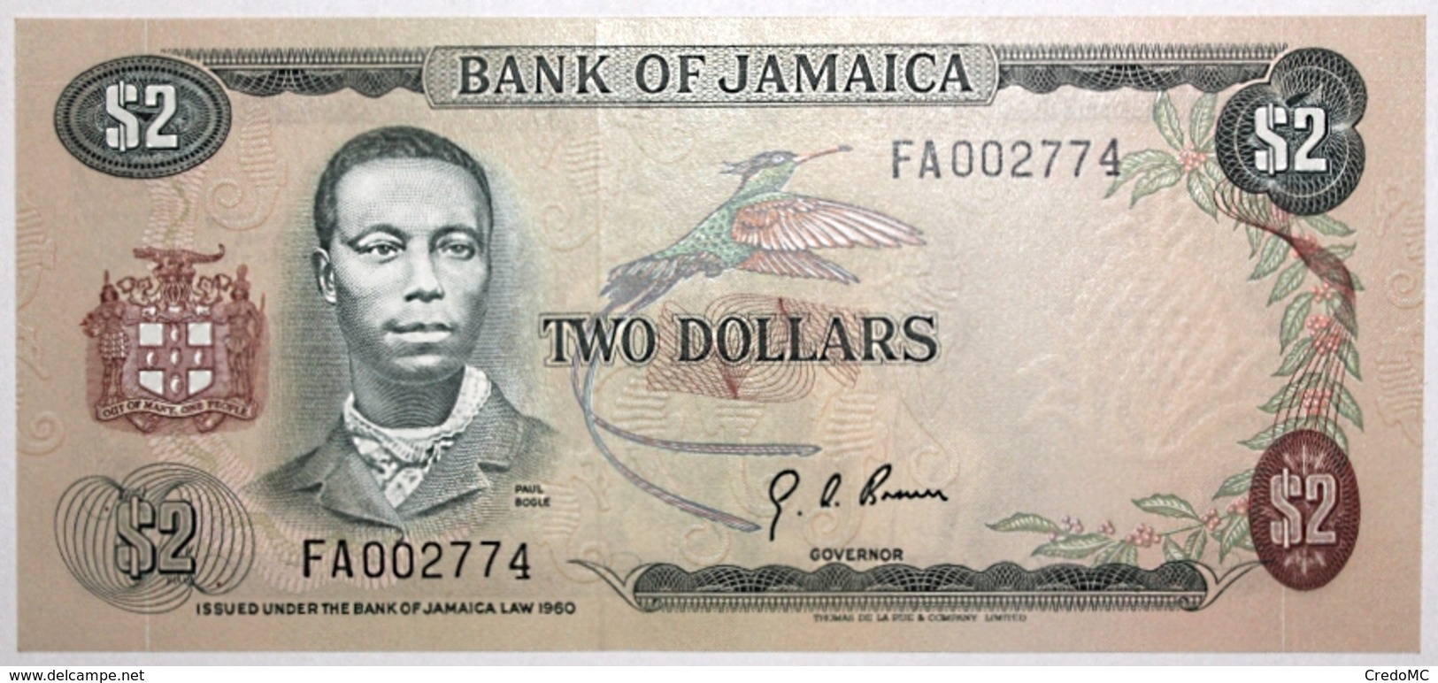 Jamaïque - 2 Dollars - 1973 - PICK 58 - NEUF - Jamaique