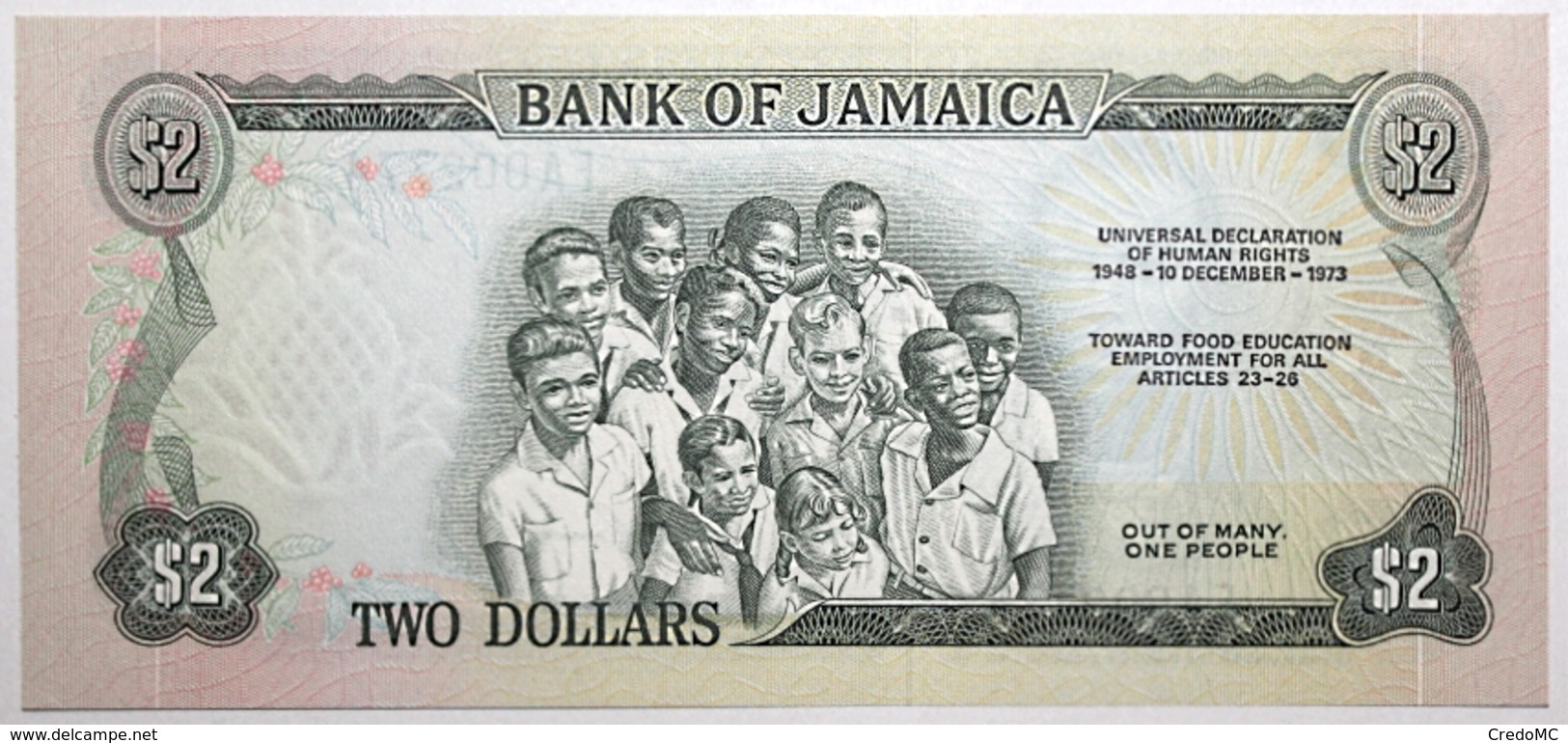 Jamaïque - 2 Dollars - 1973 - PICK 58 - NEUF - Jamaique