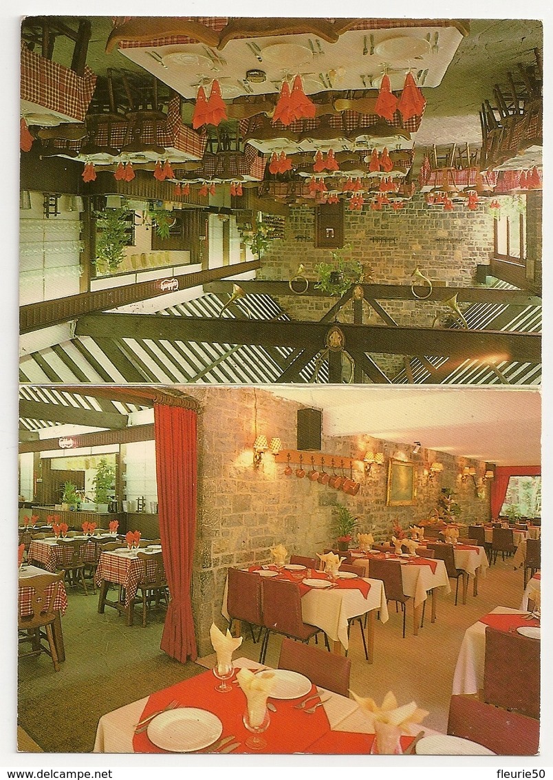 PUBLICITE - Belgique, HAN-SUR-LESSE  Le Pavillon Des Grottes, Restaurant, Taverne, Crêperie. Tél.: 084/37.73.90. - Etiquettes D'hotels