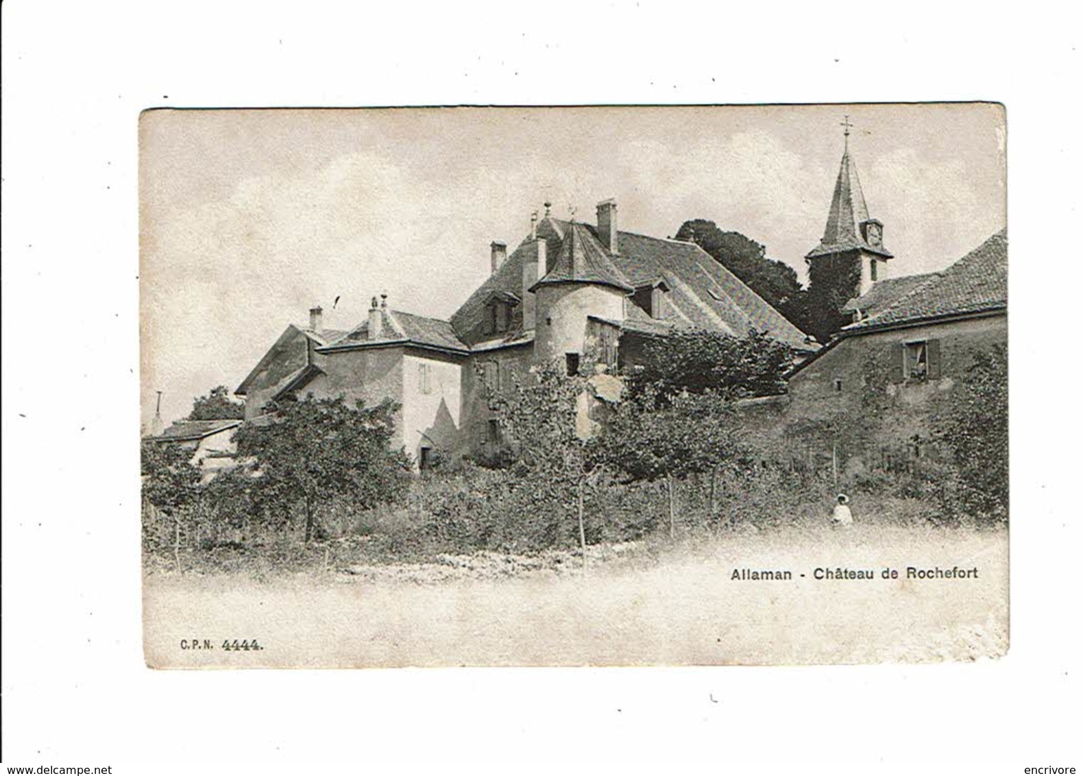 Cpa ALLAMAN Chateau De Rochefort CPN 4444 - Allaman