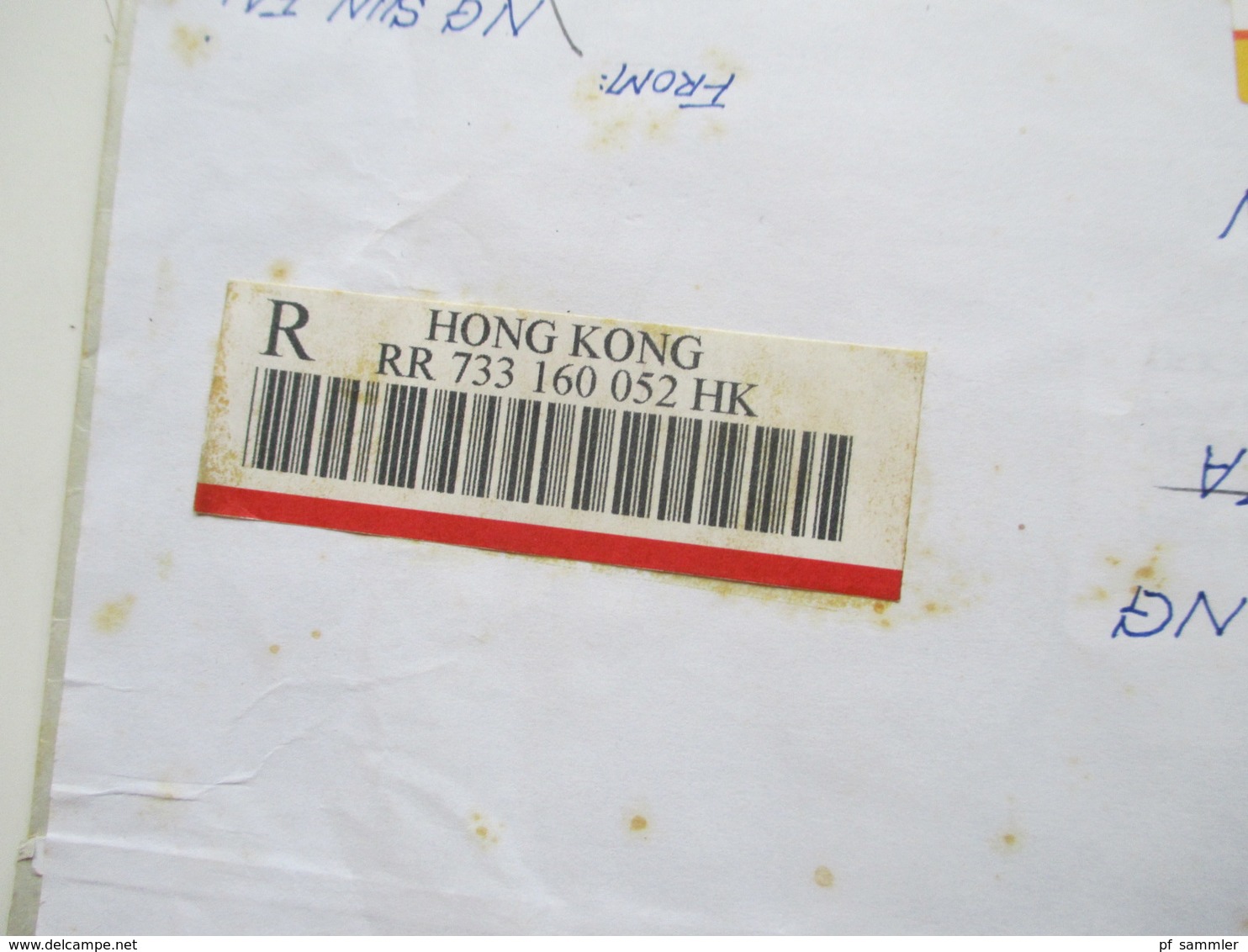 Hong Kong 2002 Registered Letter / Einschreiben Nach Lübeck Air Mail Mit 20 Dollar Marke! - Brieven En Documenten