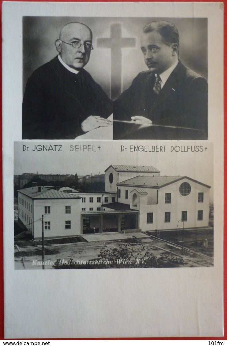 WIEN - KANZLER GEDACHTNISSKIRCHE - DR.IGNAZ SEIPEL UND DR.ENGELBERT DOLLFUSS - Kirchen