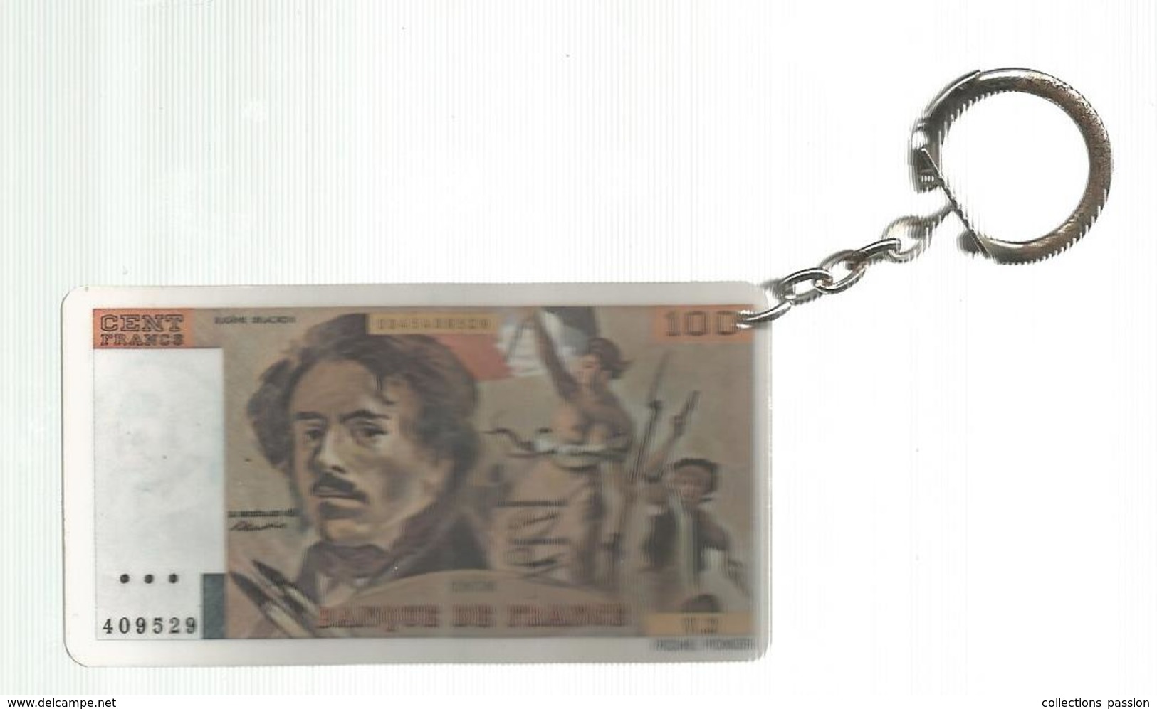 Porte Clefs , Clés, Billet De 100 Francs , 100 , 1978 ,  2 Scans, Frais Fr 1.95 E - Llaveros