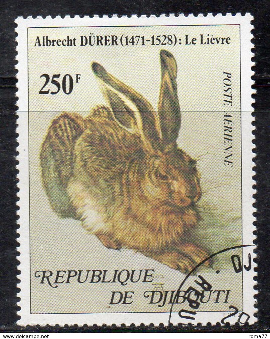 XP3912 - GIBUTI 1978, Posta Aerea Usata (2380A) Durer - Gibuti (1977-...)