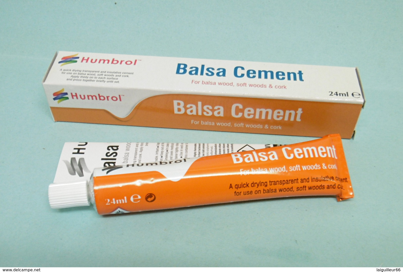 Humbrol - COLLE A BALSA BOIS LIEGE EN TUBE 24 Ml Balsa Cement Réf. AE0603 - Farben & Werkzeuge