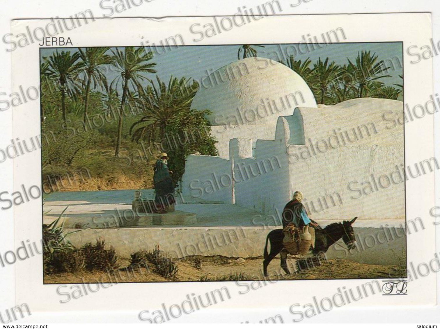 Tunisia - Republique Tunisienne -  Jerba Asino - Storia Postale Donkey Mule - Tunisia (1956-...)