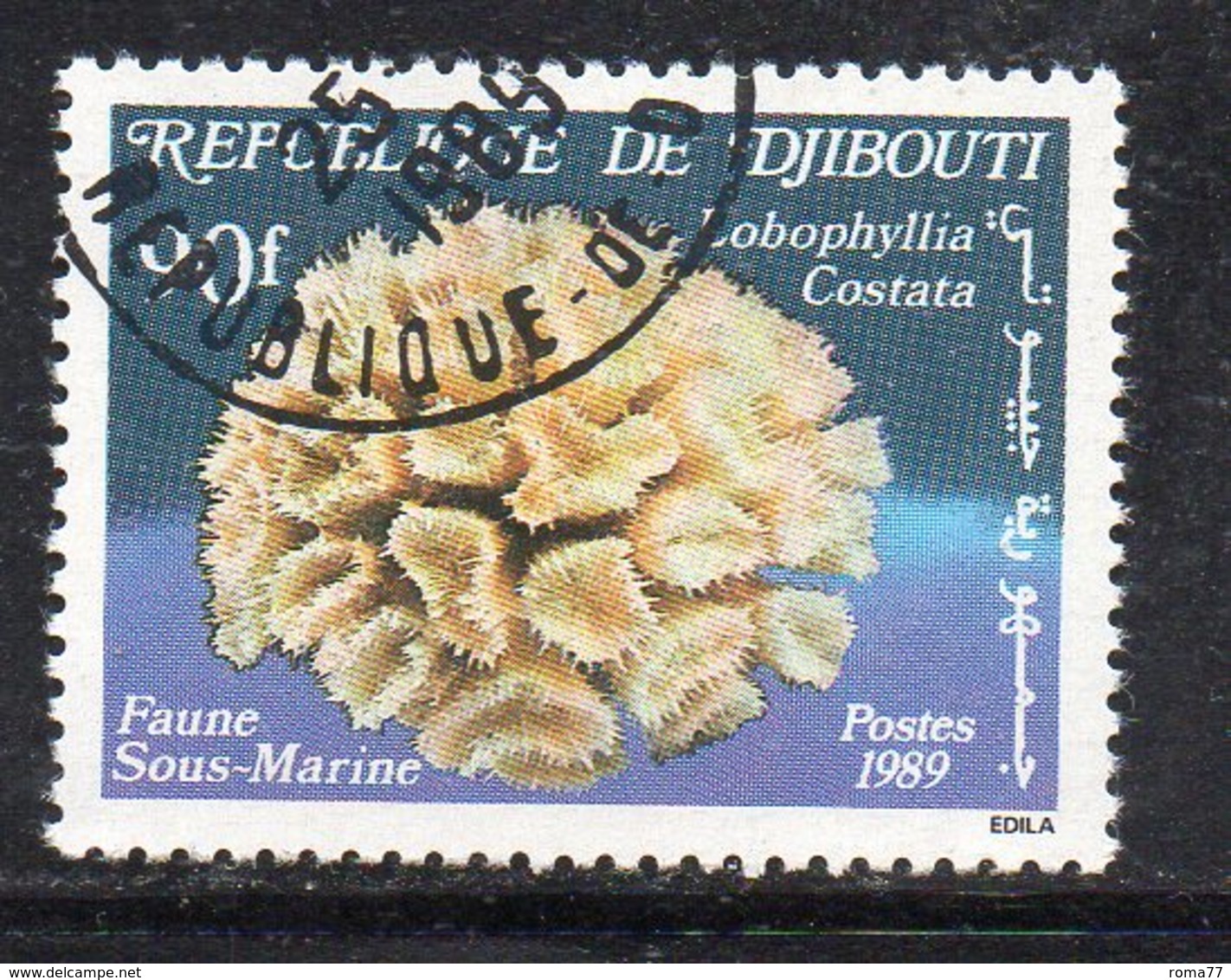 XP4020 - GIBUTI 1989, Fauna Sottomarina Usata (2380A) - Gibuti (1977-...)