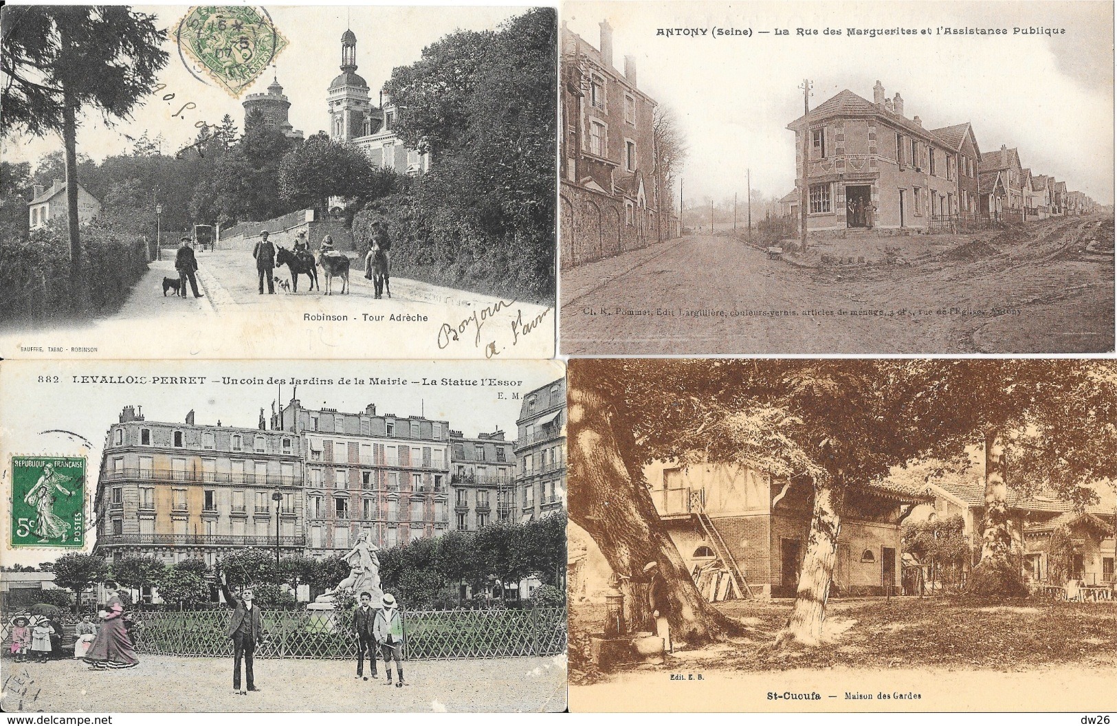 Lot N° 99 - 100 Cartes Du Département Seine-et-Oise (Hauts De Seine 92) - Villes, Villages, Parcs, Quelques Animations - 100 - 499 Postcards