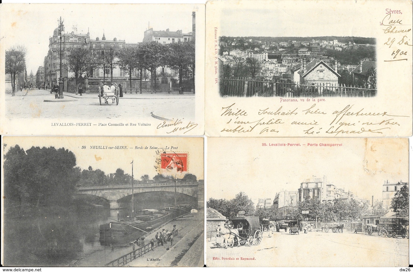 Lot N° 99 - 100 Cartes Du Département Seine-et-Oise (Hauts De Seine 92) - Villes, Villages, Parcs, Quelques Animations - 100 - 499 Postales