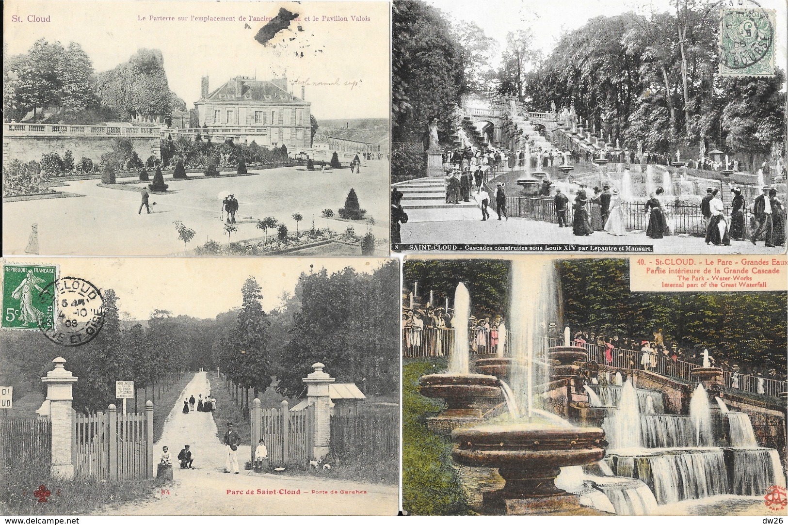 Lot n° 99 - 100 cartes du département Seine-et-Oise (Hauts de Seine 92) - Villes, villages, parcs, quelques animations