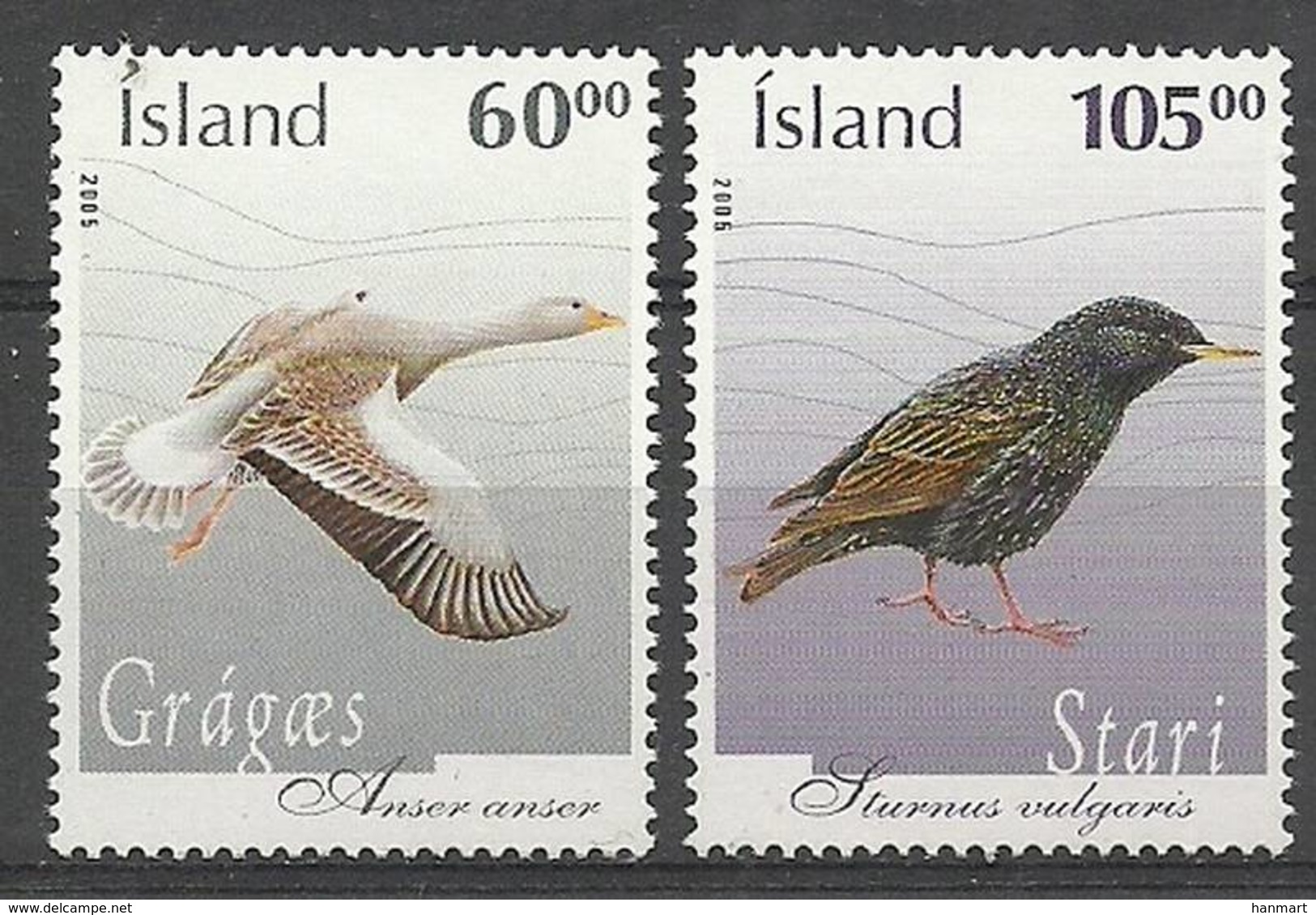 Iceland 2005 Mi 1111-1112 MNH ( ZE3 ICL1111-1112 ) - Gansos