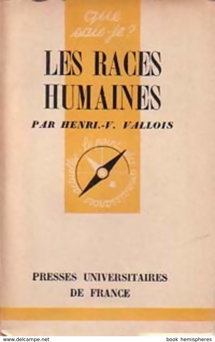 Les Races Humaines De Henri-V. Vallois (1944) - Scienza