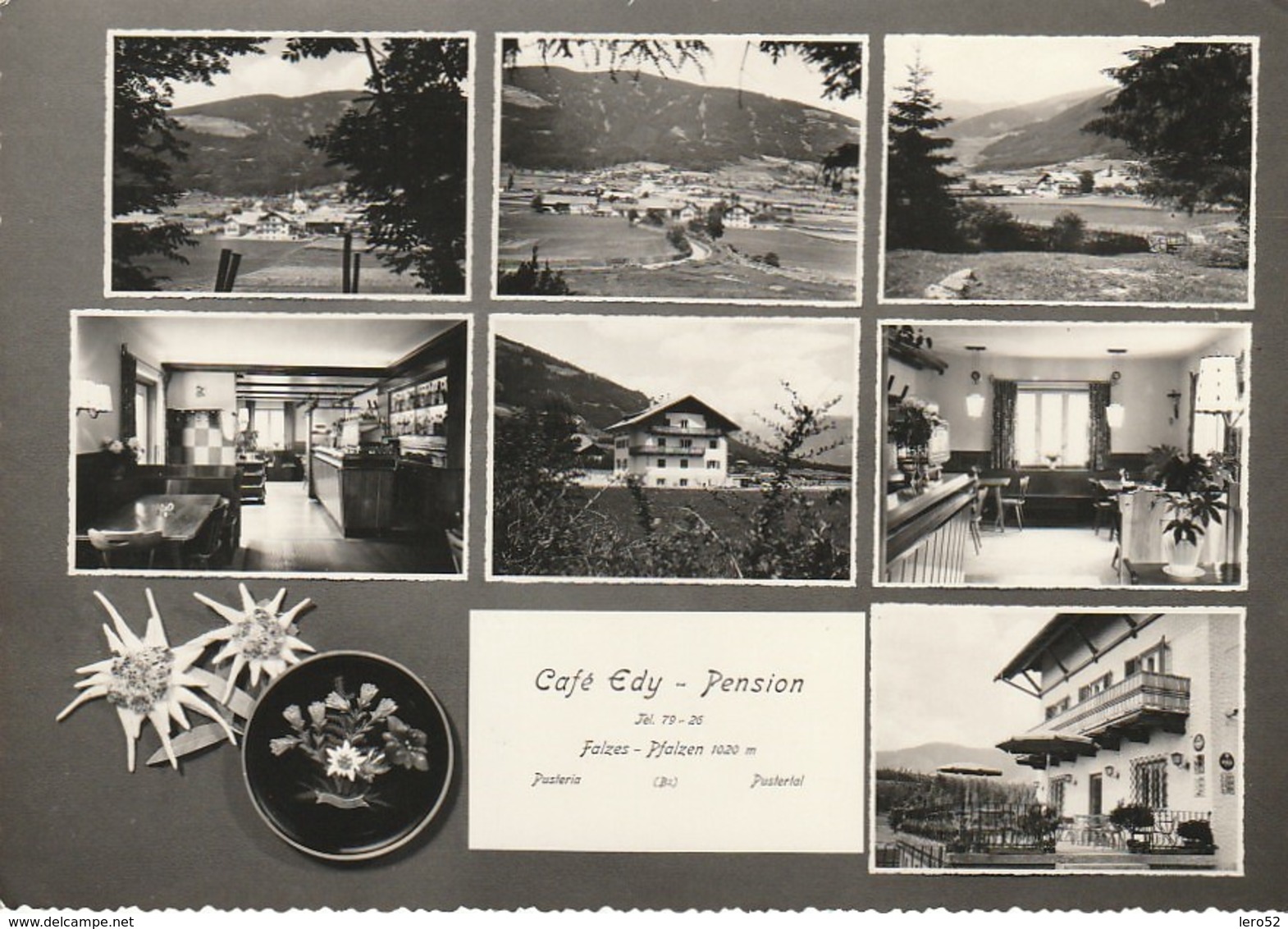 VAL PUSTERIA FALZES PUSTERTAL PFALZEN CAFè EDY PENSION VEDUTINE A.1960 VIAGGIATA - Bolzano (Bozen)