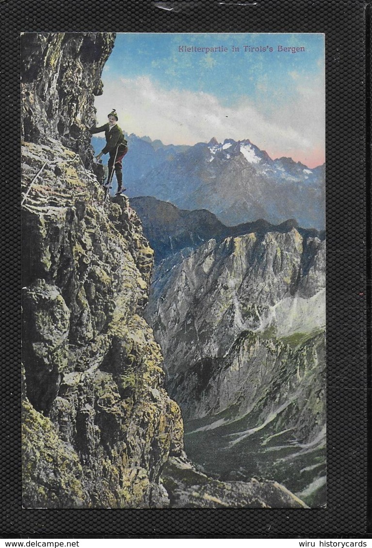 AK 0372  Kletterei In Den Tiroler Bergen - Verlag Stempfle Um 1910-20 - Alpinismus, Bergsteigen