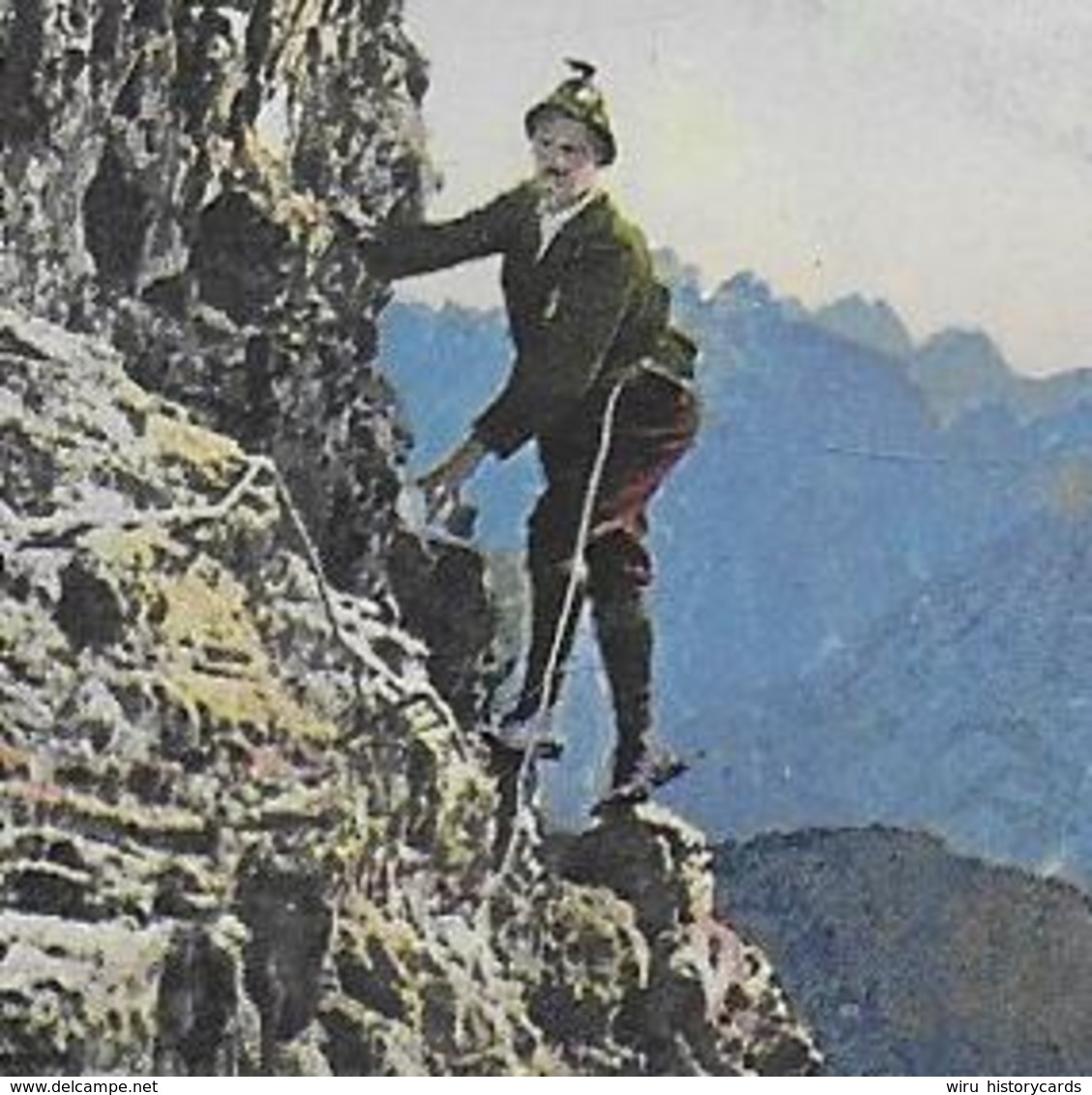 AK 0372  Kletterei In Den Tiroler Bergen - Verlag Stempfle Um 1910-20 - Alpinismus, Bergsteigen