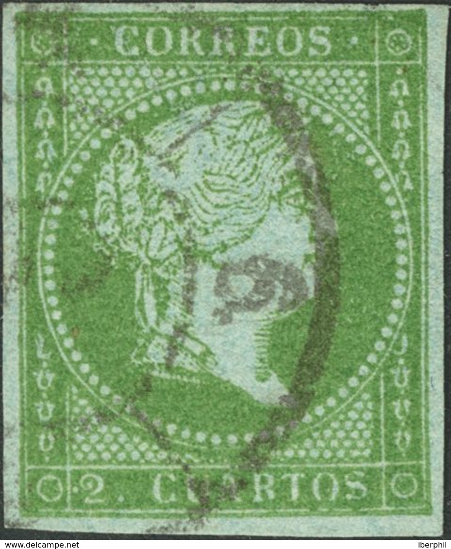 º39. 1855. 2 Cuartos Verde (grandes Márgenes). MAGNIFICO. - Andere & Zonder Classificatie