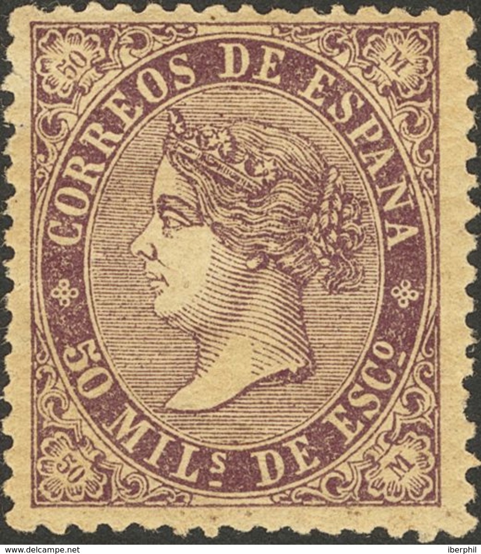 *98. 1868. 50 Mils Violeta. Color Muy Intenso. MAGNIFICO. - Other & Unclassified